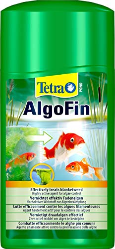 Tetra Pond AlgoFin (zur effektiven und sicheren Vernichtung von hartnäckigen Fadenalgen und anderen Algen im Gartenteich), 1 Liter Flasche