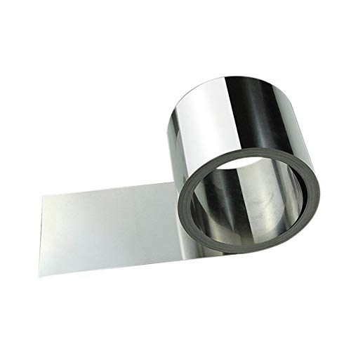 Jonoisax Edelstahlfolie Edelstahlblechplatte Dünne Metallblechstreifen-Scheibe-Rolle,1000mm x 200mm x 0.2mm