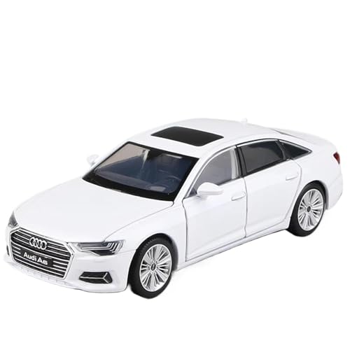 maßstabsgetreues Auto 1:32 Für Audi A6 Simulation Auto Modell Maßstab Auto Modell Druckguss Auto Modell Mit Sound Und Licht Modellfahrzeug zum Sammeln (Color : C)