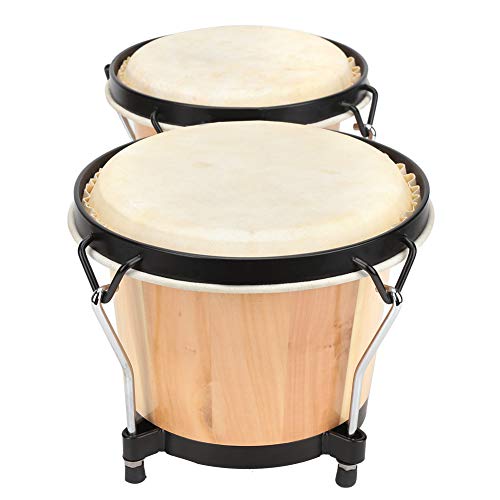 Ziegenleder Drumhead African Hand Drum, African Drum, Percussion Drum Djembes Bechertrommel für Starter Kinder Anfänger Music Player