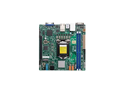 Supermicro X12STL-IF Mini-ITX Server Motherboard C252 LGA-1200, Daul LAN 1GbE