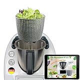 NEU: MixFino Salatschleuder für Thermomix Zubehör TM6 TM5 - Endlich Salat trocknen mit deinem Thermomix TM6 auch für den TM5 Zubehör - Thermomix TM6 Zubehör - Qualität Made in Germany