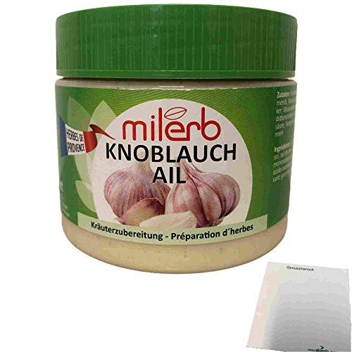 Milerb Knoblauch Kräuterzubereitung (350g Dose) + usy Block