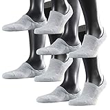 FALKE Sport Spirit Unisex Sneaker Cool Kick Invisible 4er Pack, Größe:39/41, Farbe:Light Grey (3400)