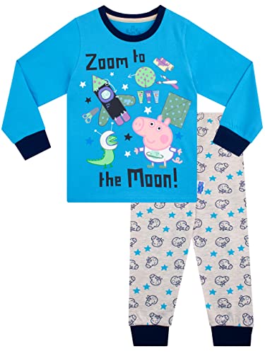 Peppa Pig Jungen Schlafanzug George Pig Blau 128