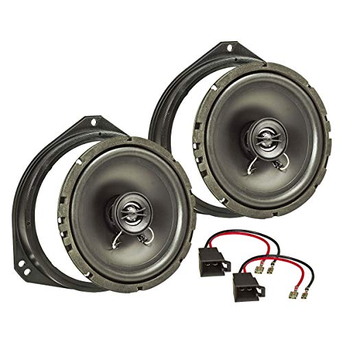 tomzz Audio 4039-000 Lautsprecher Einbau-Set passend für Opel Corsa B C Tigra Vivaro Renault Traffic 165mm Koaxial System TA16.5-Pro