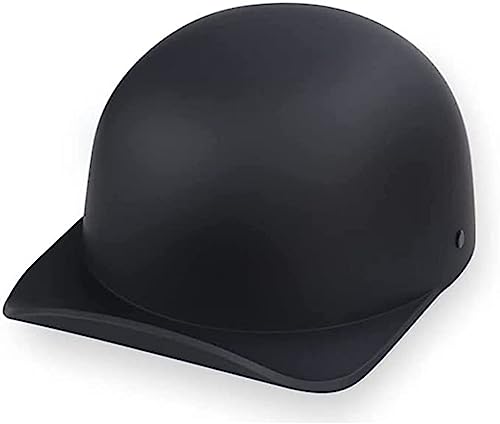 Retro Fashion Baseball Cap Motorrad Halbhelm ECE-Geprüft Erwachsener Deutscher Stil Motorrad Jethelm Für Männer Frauen Jet Pilot Moped Street Cruiser Helm A,L/{57~58cm}