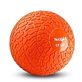 Yes4All Slam Balls 6,8 kg für Kraft- und Crossfit-Workout - Slam Medizinball, Orange Beast (FXF2)