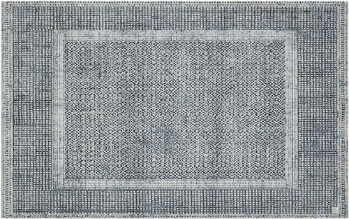 Barbara Becker Fußmatte Square, Schmutzfangmatte waschbar, für Eingangsbereich Wohnungstür, Fußabstreifer, Türmatte, Blau, 39 x 58 cm