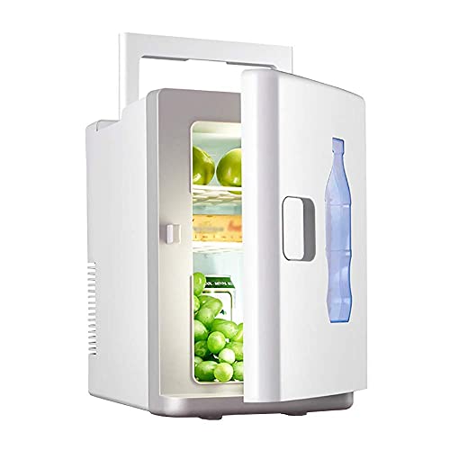 Samnuerly Kühlschrank Kühlschrank Gefrierschrank 10L Mini kleiner Kühlschrank Mikrokühlschrank Autowärme kühl Dual-Use-Auto-Halbleiter-Testbox