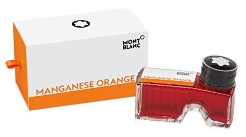 Montblanc Tintenfass Manganese Orange 119568 – Hochwertige Tinte in Orangerot im Tintenglas 30ml