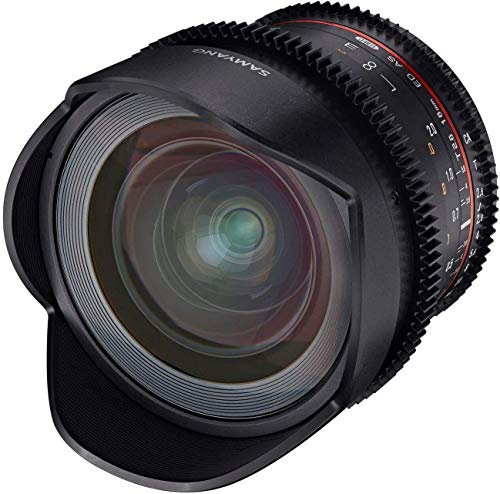 Samyang MF 16mm T2.6 Video DSLR Pentax K - manuelles Video Objektiv mit 16mm Festbrennweite für Vollformat- und APS-C Kameras mit Pentax K -Mount, ideal für Architektur und Landschaften