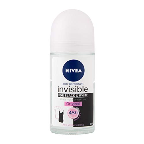 NIVEA Deo Roll-on Women "Invisible for black & white - Original", Anti-Perspirant - 6er Pack (6 x 50 ml)