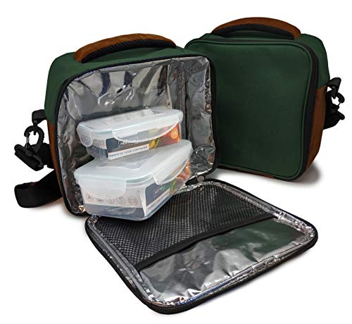 NERTHUS FIH NerthusFIH 426 Lunch Bag Grün + 2 Rec. Wasserdicht, einzigartig, Strapazierfähiges Gewebe, Einheitsgröße