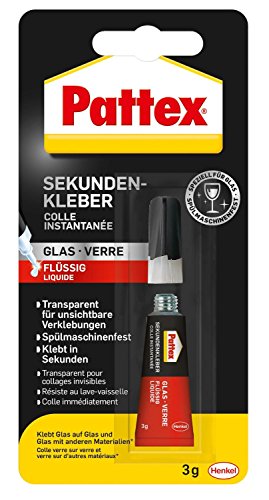 Pattex PSV1C Sekundenkleber Glas flüssig 3g (3er Pack)
