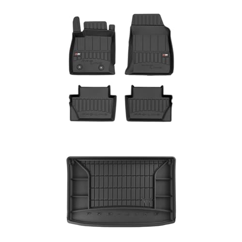 FROGUM ProLine 3D EIN Satz Gummimatten Exklusiven Auto Fußmatten und Kofferraumwanne Kofferraummatte für Ford EcoSport II 2017-2022 | Die höchsten Kanten