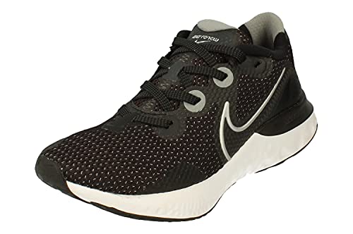 Nike Damen Renew Run Running Trainers CK6360 Sneakers Schuhe (UK 4 US 6.5 EU 37.5, Black metallic Silver White 008)