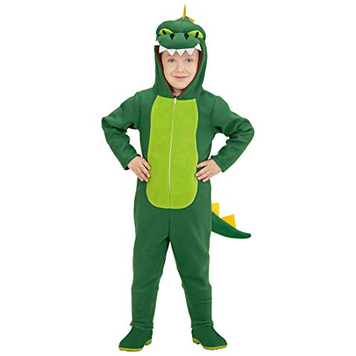 Amakando Niedliches Krokodil-Kostüm für Jungen & Mädchen/Grün 104, 2-3 Jahre/Dino Outfit Echse/EIN Highlight zu Kinder-Karneval & Mottoparty