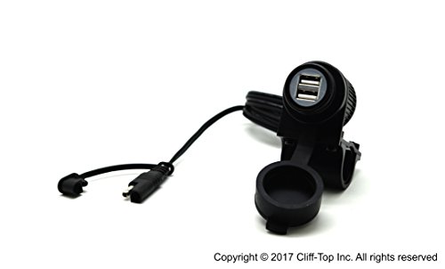 Cliff-Top 3.3 Amp Motorrad Lenker SAE USB Ladegerät