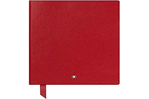 Montblanc Notebook 116521 Fine Stationery #146 – Liniertes Notizbuch aus Leder mit Softcover in DIN A5 – Farbe: Red – 192 Seiten