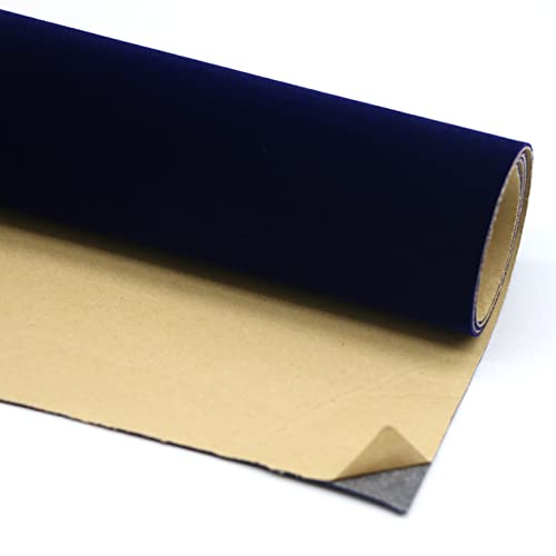 HARICSET Bastelfilz Selbstklebend 150 cm Breit Kinder Vliesstoff Stoff Filzplatten zum Filzuntersetzer Basteln Nähen DIY Patchwork(Size:1.5 * 1m,Color:Navy blau)