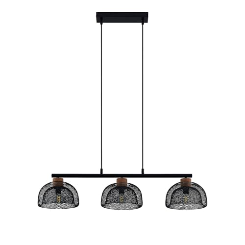 Lindby Pendelleuchte 'Louk' (Für Kinder, Junges Wohnen) in Schwarz aus Metall u.a. für Wohnzimmer & Esszimmer (3 flammig, E14) - Deckenlampe, Esstischlampe, Hängelampe, Hängeleuchte, Wohnzimmerlampe