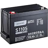 Accurat 12V 110Ah Blei-Akku AGM Blei-Batterie Zyklenfest Supply-Serie VRLA Versorgungsbatterie S110s (wartungsfrei)