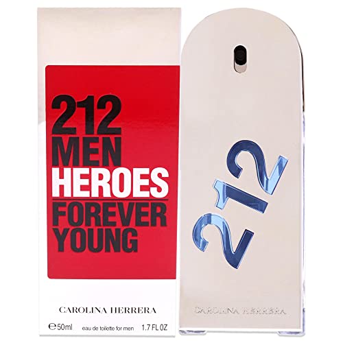 Carolina Herrera 212 Men Heroes Forever Young Eau De Toilette Spray, 50 ml