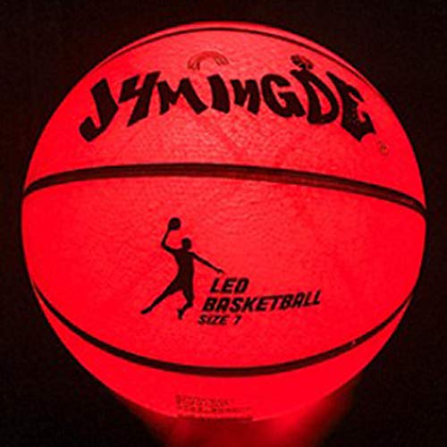 Basketball, mit LED-Beleuchtung, leuchtet im Dunkeln, LED-Leuchten, leuchtet im Dunkeln, Größe 7, offizielle Größe und Gewicht, Nacht-Basketball-Sport, Batterien im Lieferumfang enthalten
