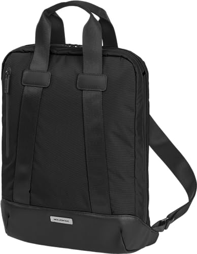 Moleskine (Metro Vertikale Gerätetasche, PC-Tasche für Laptop, Notebook, iPad und Tablet bis 15'', Wasserdichter PC-Rucksack, Größe 31 x 42 x 10 cm) Schwarz