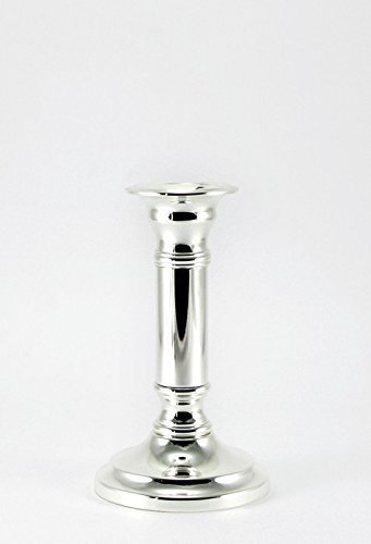 Brillibrum Kerzenleuchter 15 19 23 cm Kandelaber Kerzenständer Silber Rund Armleuchter Fyler (Klein - Ohne Gravur)