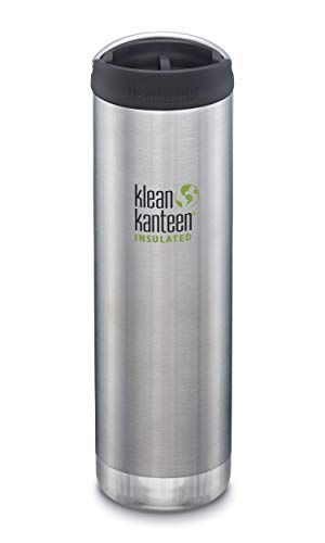 Klean Kanteen Unisex - Erwachsene Kanteen TKWide Vacuum Insulated Trinkflasche, Brushed Stainless, 592ml