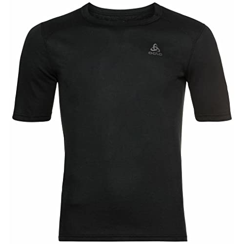 Odlo Men's Active WARM ECO Base Layer T-Shirt, Black, XXL