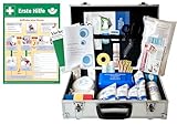 Sportbetreuerkoffer-Trainerkoffer -Paket 2-"Erste Hilfe & Behandlung" inkl. Sprühpflaster + AUSHANG (A3)