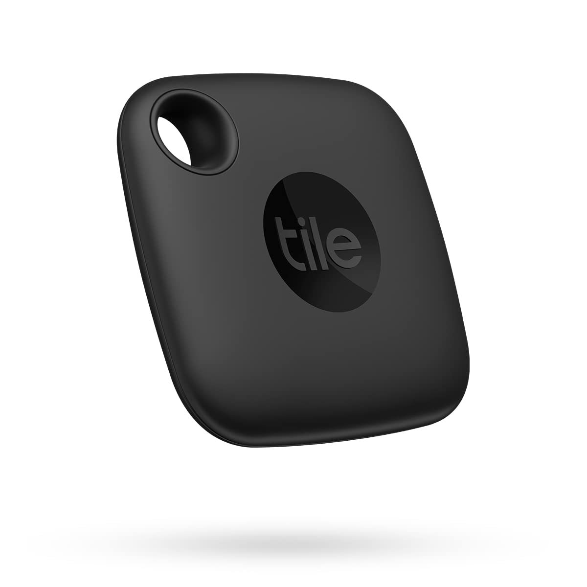 Tile Mate (2022) Bluetooth-Objektsuche, 76 m Reichweite, funktioniert mit Alexa und Google Home, kompatibel mit iOS und Android, schwarz, 37,8 x 37,8 x 7,1, (1er Pack)
