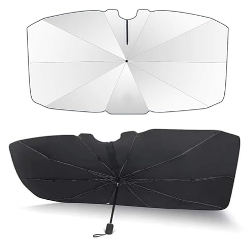 Auto Windschutzscheibe Sonnenschutz Regenschirm, für Nissan X-Trail T32 2013-2020 UV-Schutz Wärmeisolierung Faltbarer frontscheibe Sonnenschirm