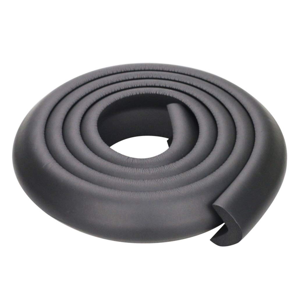 AnSafe Kantenschutz, L-Typ 2 Meter Dick for Möbelkanten Beulen Verhindern Schützen Sie Die Sicherheit Von Kindern Mit Klebeband (Color : Black)