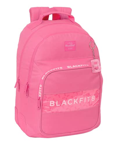 Blackfit8 Unisex Kinder Doppelter Rucksack, Glow Up, 32 x 42 x 15 cm, Mehrfarbig, Estándar