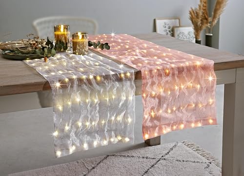 Weltbild LED-Dekostoff "Glamour" apricot, 36x210cm, 198 LEDs