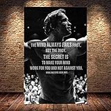 Arnold Schwarzenegger Poster Bodybuilding Muskel Männer Fitness Workout Zitate Wand Bilder Große Leinwand Gemälde Kunstdrucke Motivierende Poster Home Gym Schrift Dekor D415372