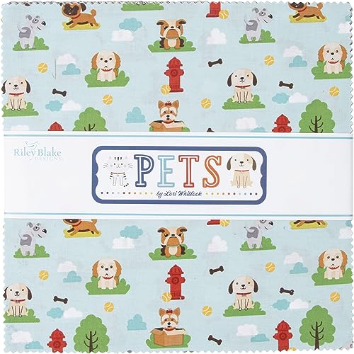 Lori Whitlock Pets 10-13650-42 Stapler 42 25,4 cm Quadrate, für Kuchen Riley Blake Designs 10-13650-42