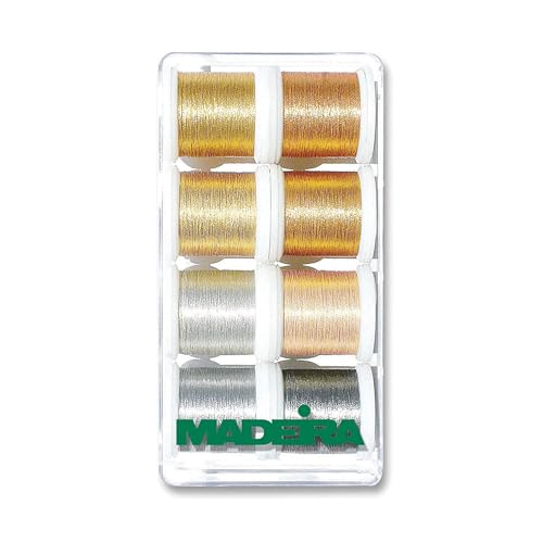 MADEIRA Geschenkbox: Metallic: Smooth: 8 x 200m: Spulen, Assorted, One Size, 1600