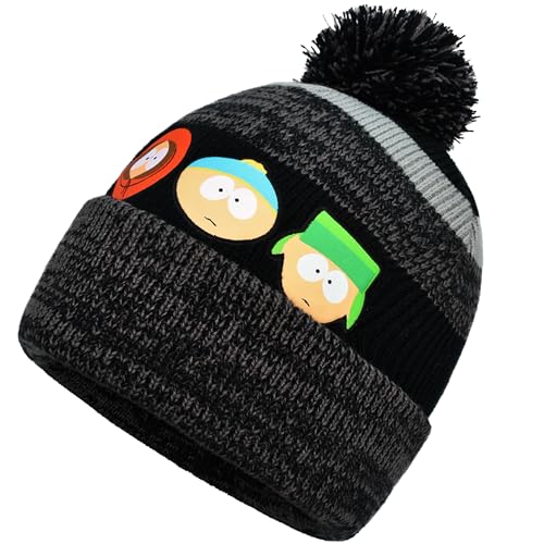 Concept One Unisex-Erwachsene South Park Knitted Acrylic Winter with Cuff and Pom Beanie-Mtze, Multi, Einheitsgröße