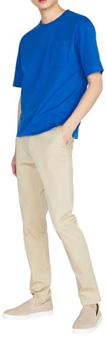 Sisley Mens 3096S102G T-Shirt, Bright Blue 07V, XL