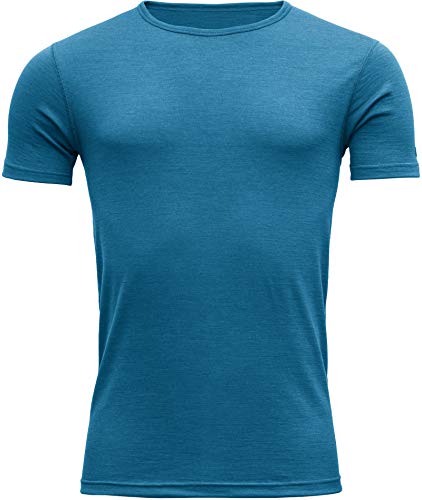 Devold Breeze T-Shirt Herren Blue Melange Größe XXL 2019 Kurzarmshirt