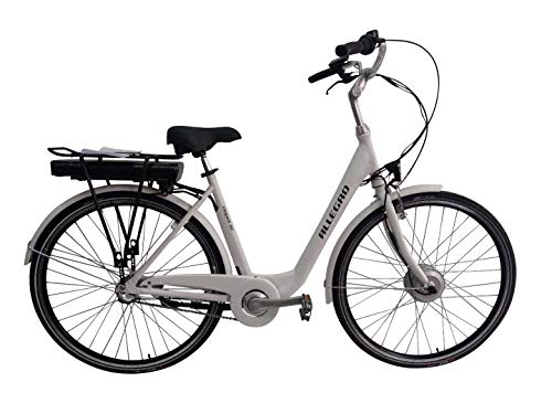 Allegro Elegant 02 E-Bike City Damen 45cm 28 Zoll City Elektrofahrrad, Pedelec E-Fahrrad, Weiß