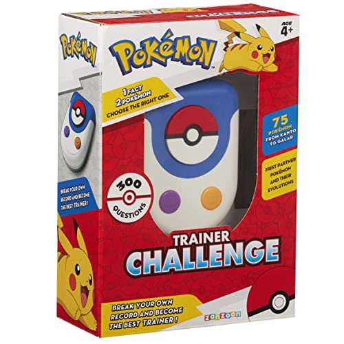 Pokemon 1122125 Trainer Challenge Game. Fun Facts. Über 300 Fragen. 75 POKÉMON von Kanto bis GALAR. Ideales Geburtstag 4+ Yrs