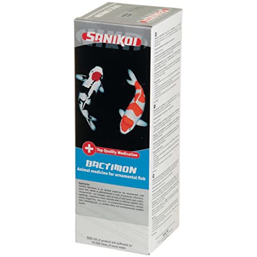 velda Sanikoi 121112 Heilmittel gegen bakterielle Infektionen für Teichfische 500 ml, Bactimon, Farblos