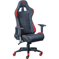 Inter Link Gaming Bürostuhl Ergonomischer Stuhl in schwarz und rot, 69-50 x 132 x 125-132 cm
