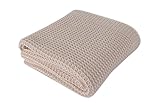 Plaid und Decken by Homemania bb15006 Decke, 100% Baumwolle, Rose, Einzelbett, 90 x 90 x 0.1 cm
